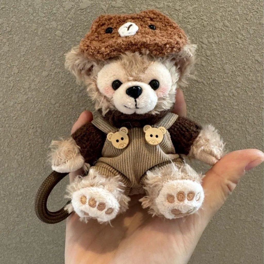 ตุ๊กตาหมี Retro Shirley Rose Duffy พร้อมกระเป๋าคล้องพวงกุญแจและของตกแต่งรถยนต์ สไตล์เรโทร สำหรับเป็นของขวัญในฤดูใบไม้ร่วงและฤดูหนาว - รูปที่ 2