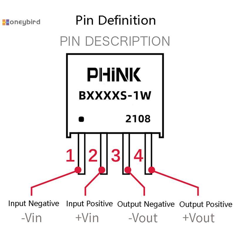 Honeybird 2 ชิ้น/ล็อต B0505S-1W B0505S B0505 SIP-4 IC ใหม่ oril แหล่งจ่ายไฟแยก 5V ถึง 5V Nice