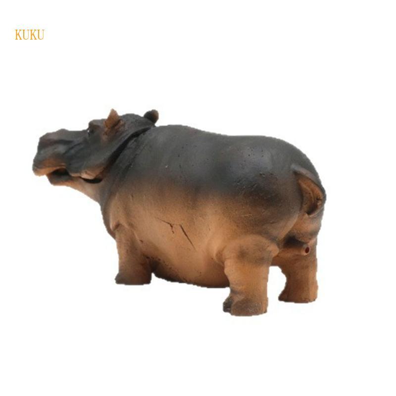 KU* Aquariums Bubble Stone Miniature ตกแต่ง Hippo Terrarium Habitat Art