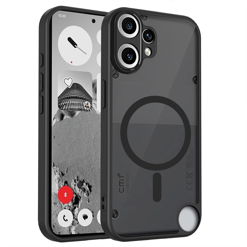สําหรับ OnePlus Noting CMF Phone 2 Pro 5G, เคสโทรศัพท์สีดําโปร่งใสฝ้าขายดี, PC ชาร์จไร้สายฝาครอบป้องกันการตกกระแทก ราคา ถูกที่สุด ดีลบีเคเค