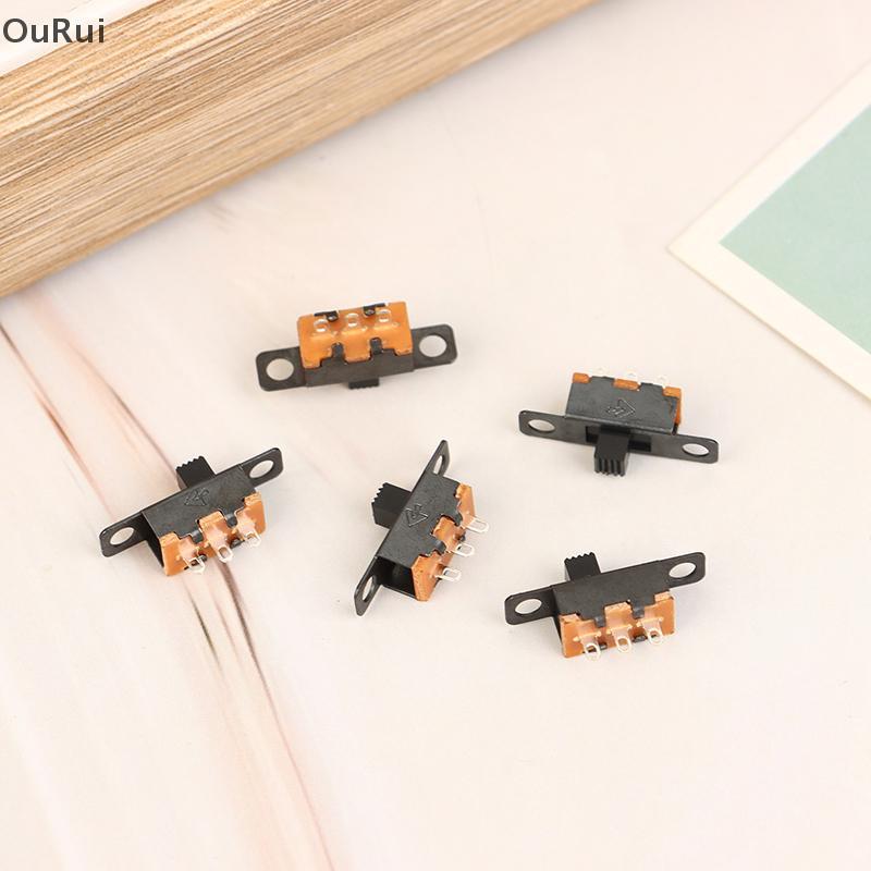 {B&C Dec} 20 ชิ้น 5 โวลต์ 0.3A มินิขนาดสีดํา SPDT สไลด์สวิทช์สําหรับขนาดเล็ก DIY Power อิเล็กทรอนิกส