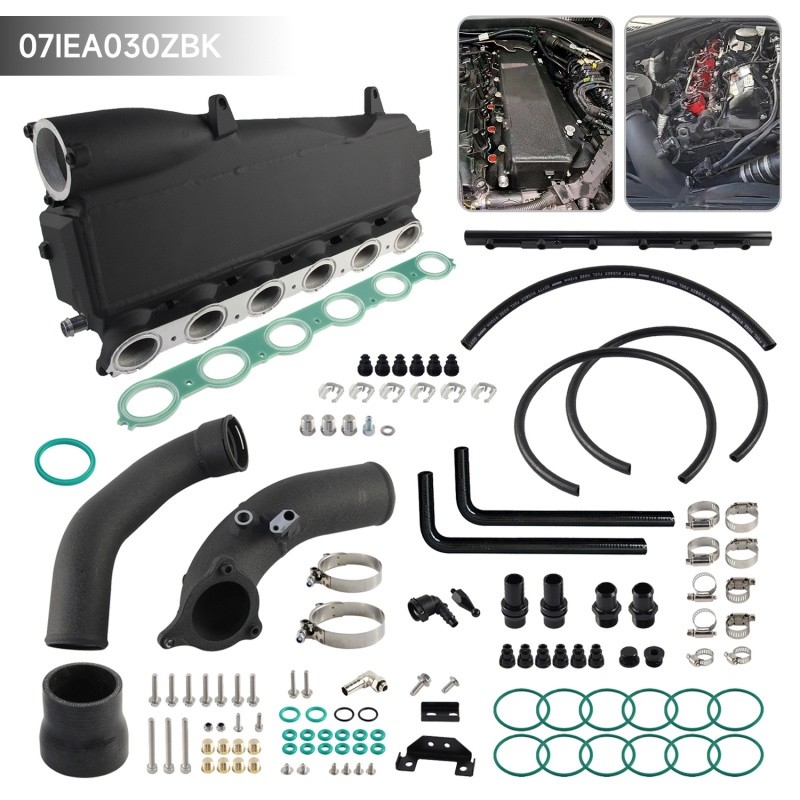 Intercooler Charge Air Cooler Manifold พร้อมท่อสําหรับ Gen 1 BMW B58 340i 440i 540i Toyota Supra A90