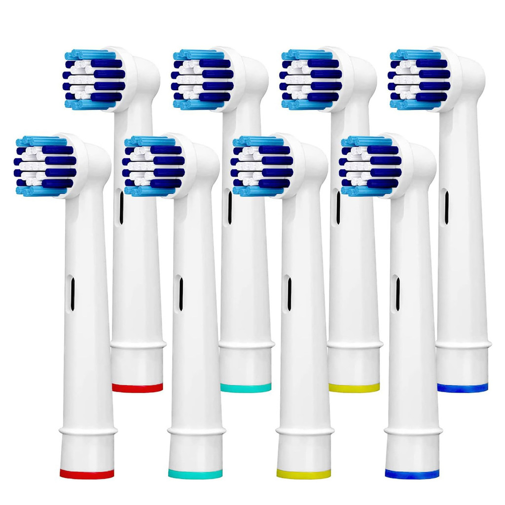 Replacement Brush Heads For OralB Braun- Pack of 8 Professional Electric Toothbrush Heads- Precision