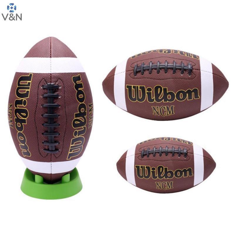 (V&N) Standard Rugby Ball Football Soccer Associ Football Size 3 6 9 Sports Football Adult Kid Train