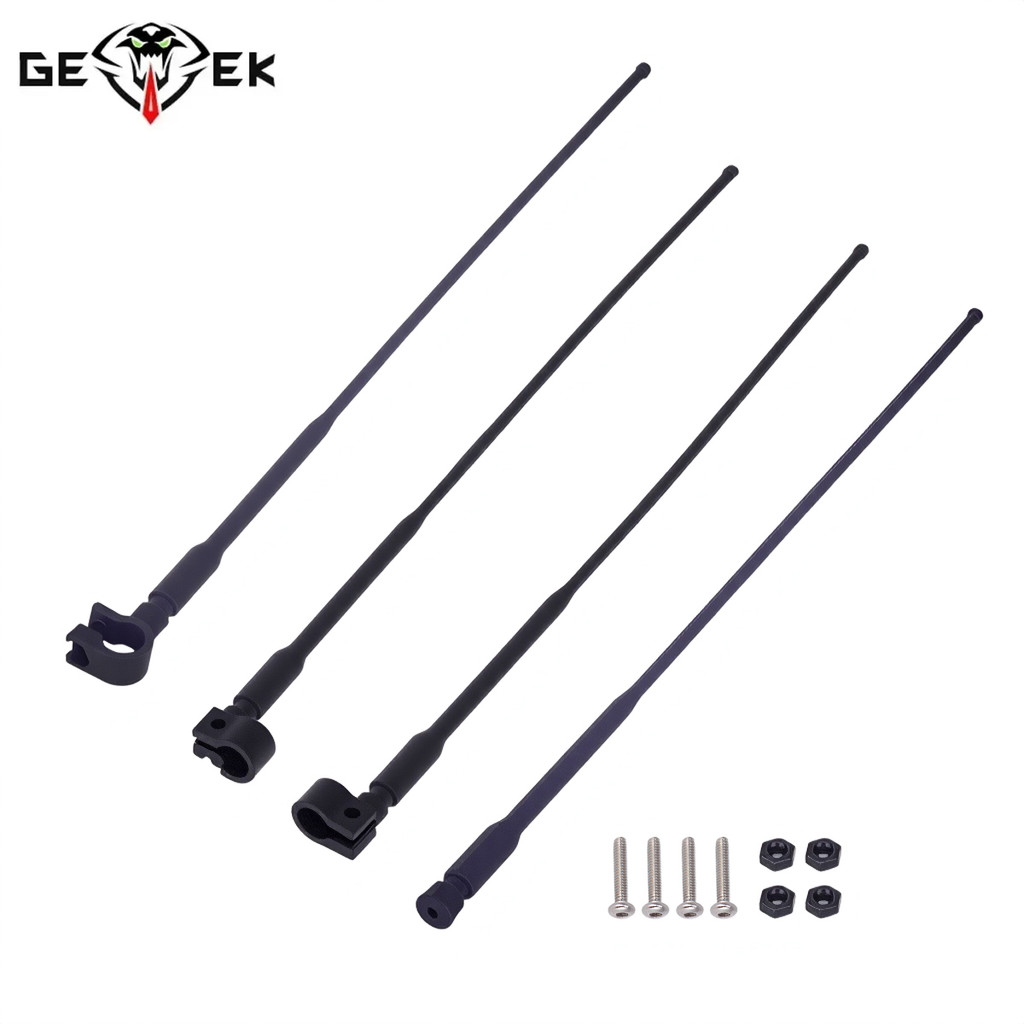 ไนลอนจําลองเสาอากาศตกแต่งสัญญาณสําหรับ 1/8 1/10 RC Crawler รถ TRX4 TRX6 Axial SCX10 90046 D90 D110 TF2 RGT Tamiya