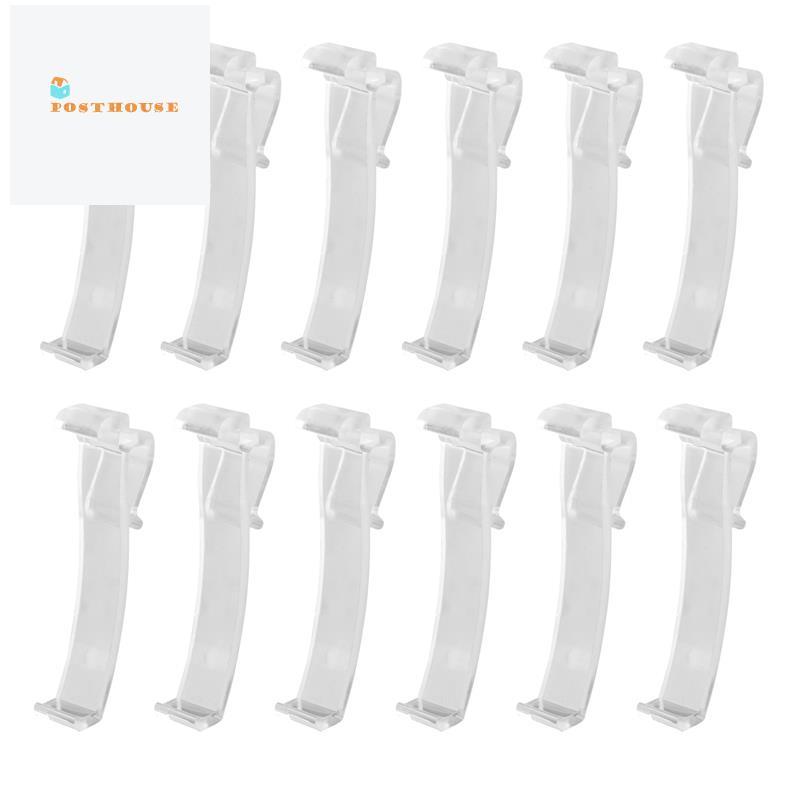 [posthouse]2.5 นิ้ว Valance Clips Window Blind Clips พลาสติกใส Valance Retainer Holder Hidden Valanc