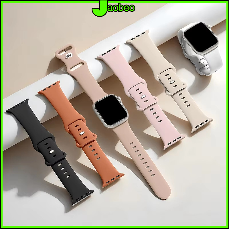 สายซิลิโคนยางอ่อนอุปกรณ์เสริมวงกีฬา for IWatch Ultra 3 2 49mm Smartwatch Series 11 10 9 8 7 6 46 45 44 42 41 40mm