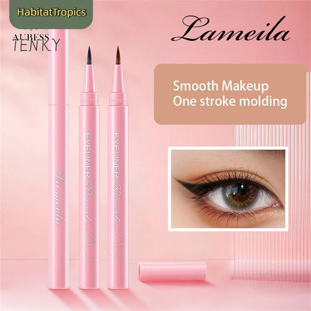 【จัดส่งในพื้นที่】อายไลเนอร์กันน้ำ Lamila ใหม่ มีขนละเอียดมากและติดทนนาน ไม่เลอะหรือจางง่าย เรียบเนีย