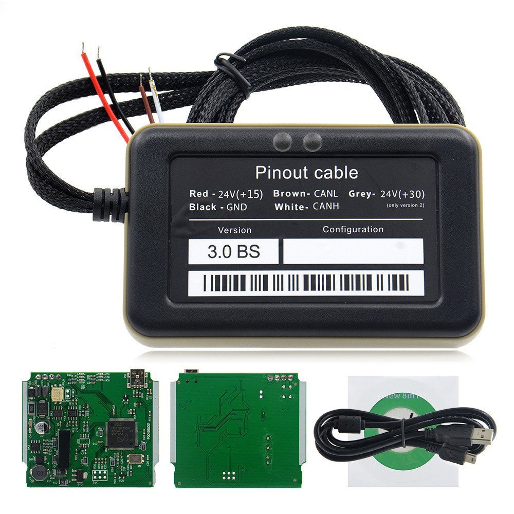 AdblueEmulator8IN1 รถบรรทุกแบบพกพามัลติฟังก์ชั่นอุปกรณ์วินิจฉัยรถยนต์เครื่องสแกนเนอร์สมาร์ทอิเล็กทรอ