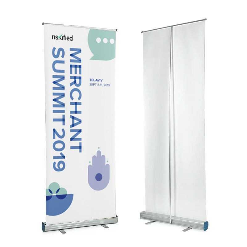 ARNKSTRE FIRSTLY Standing Banner Frame Roll Up Poster Display 80x200cm - YLB-004