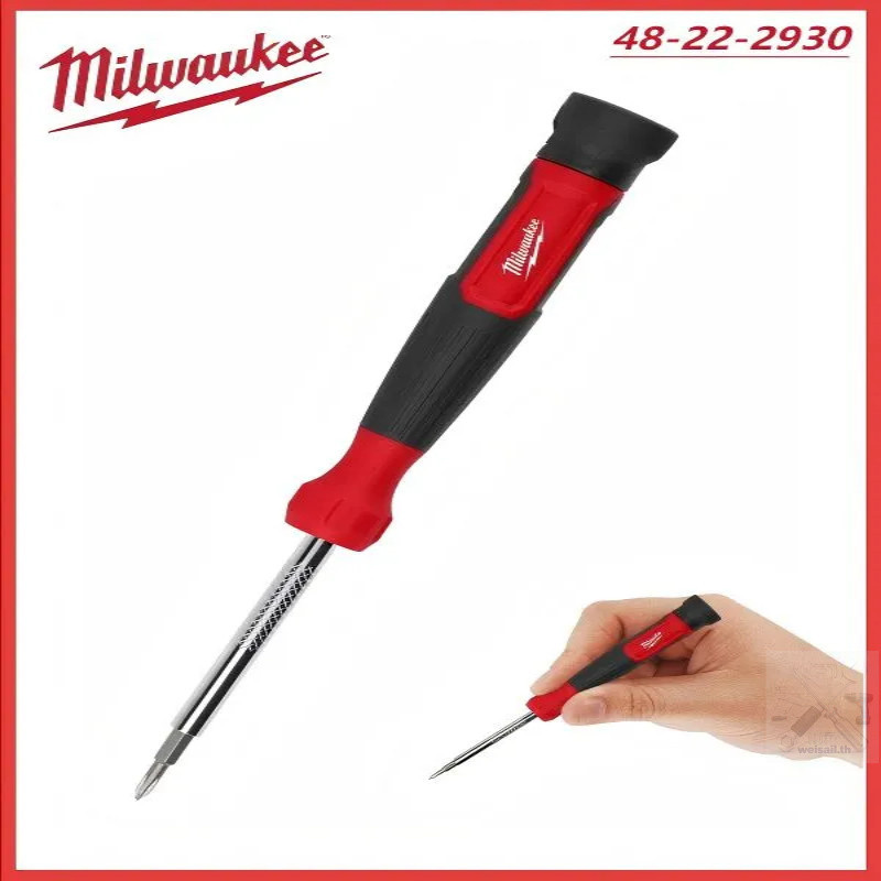 MILWAUKEE 48-22-2930 4-in-1 Precision Multi-Bit ไขควง Jobsite เครื่องมือ Milwaukee เครื่องมือช่าง