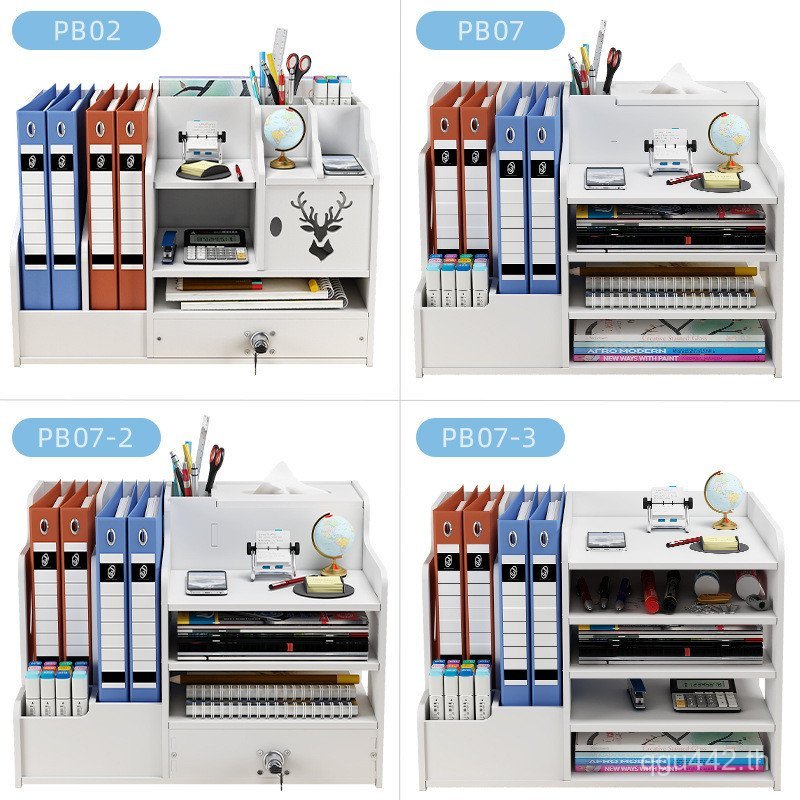 กล่องเก็บของตั้งโต๊ะ a4 กระดาษ Sundries Rack Multi-Layer Book Desktop Organizing Handy เครื่องมือโฟล