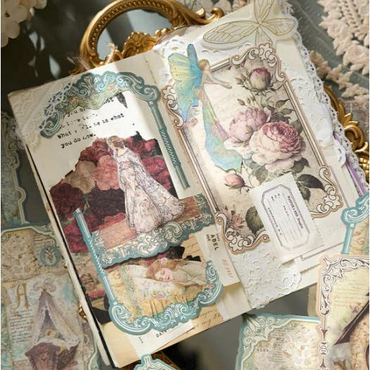 Journal 20 แผ่น/เซ็ต Journal สมุดภาพกระดาษกระดาษตกแต่ง Junk อุปกรณ์ DUSK PAST EVENT SERIES Retro Cra