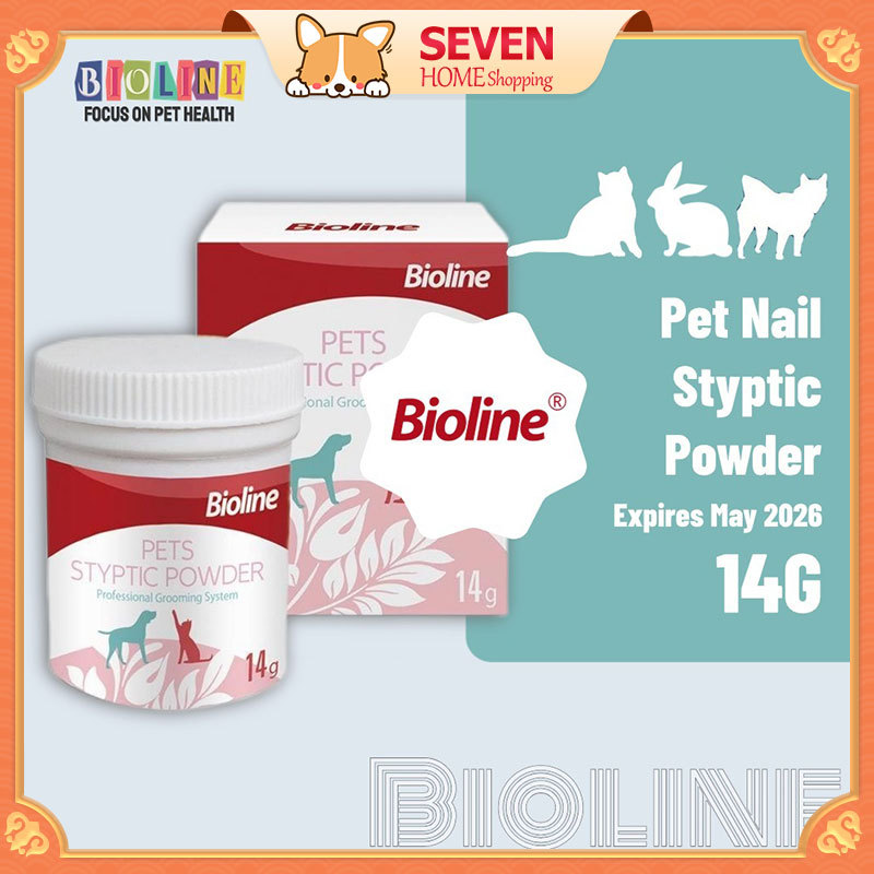 ผงห้ามเลือด Bioline Pet สำหรับตัดเล็บและโกน 14g