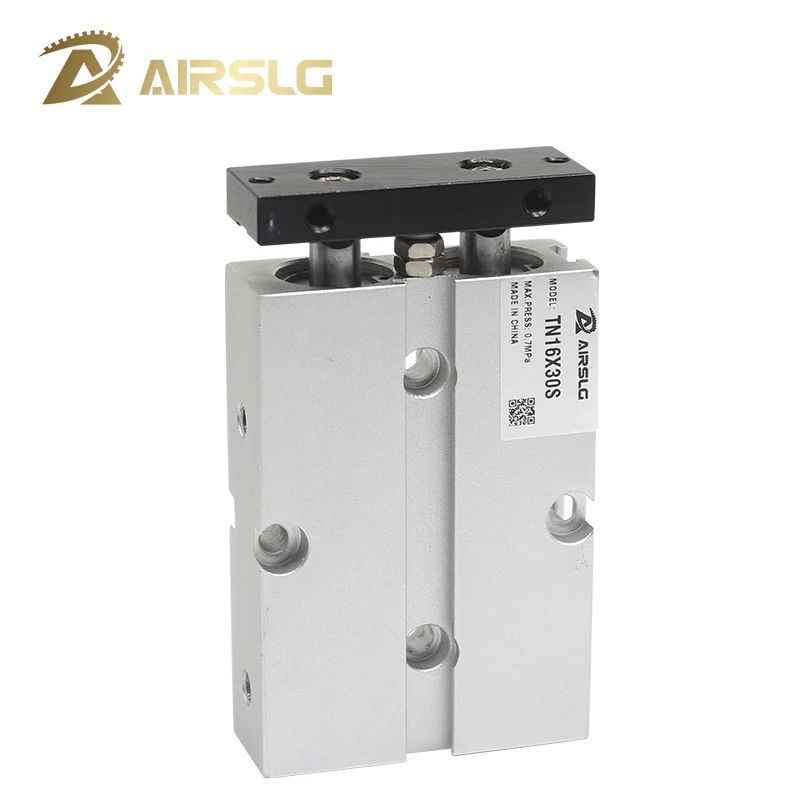 จัดส่งฟรี Airtac type สองก้านกระบอกแม่เหล็ก Air นิวเมติกกระบอก TN10X10S TN16X20S TN20X30S TN32X40S T