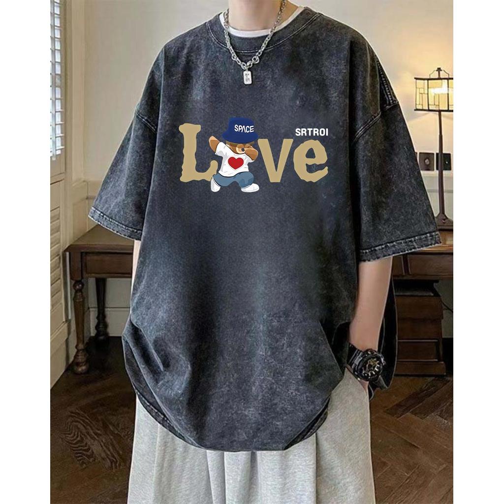 เสื้อยืดเเฟชั่นใหม่ ทรงดีสไตล์เกาหลี ผ้าดีคุณภาพสูง พิมพ์ลายกราฟิก   สินค้าพร้อมจัดส่ง มีเก็บเงินปลา