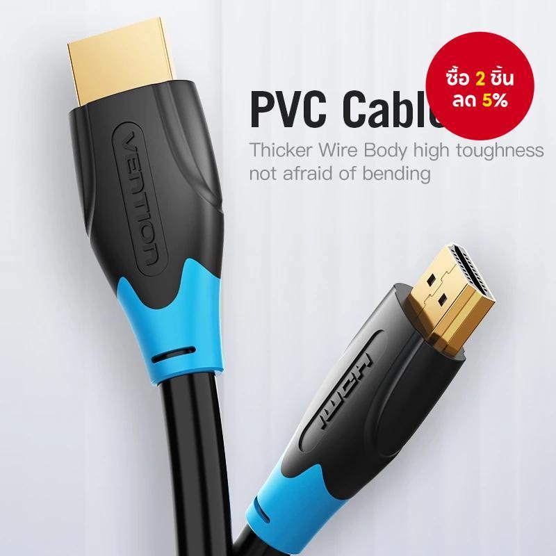 Vention สาย HDMI 2.0 ความเร็วสูง 18Gbps 4K สําหรับ PC โฮมเธียเตอร์ และเครื่องเล่นเกมส์ เช่น PS4 Xbox
