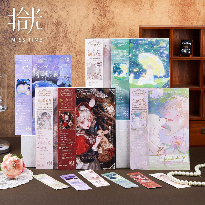 Notepad Notepad Shiguang กาวไร้สาย Binding Journal Notepad Love และ Nature Hall b5 ภาพประกอบมูลค่าสู