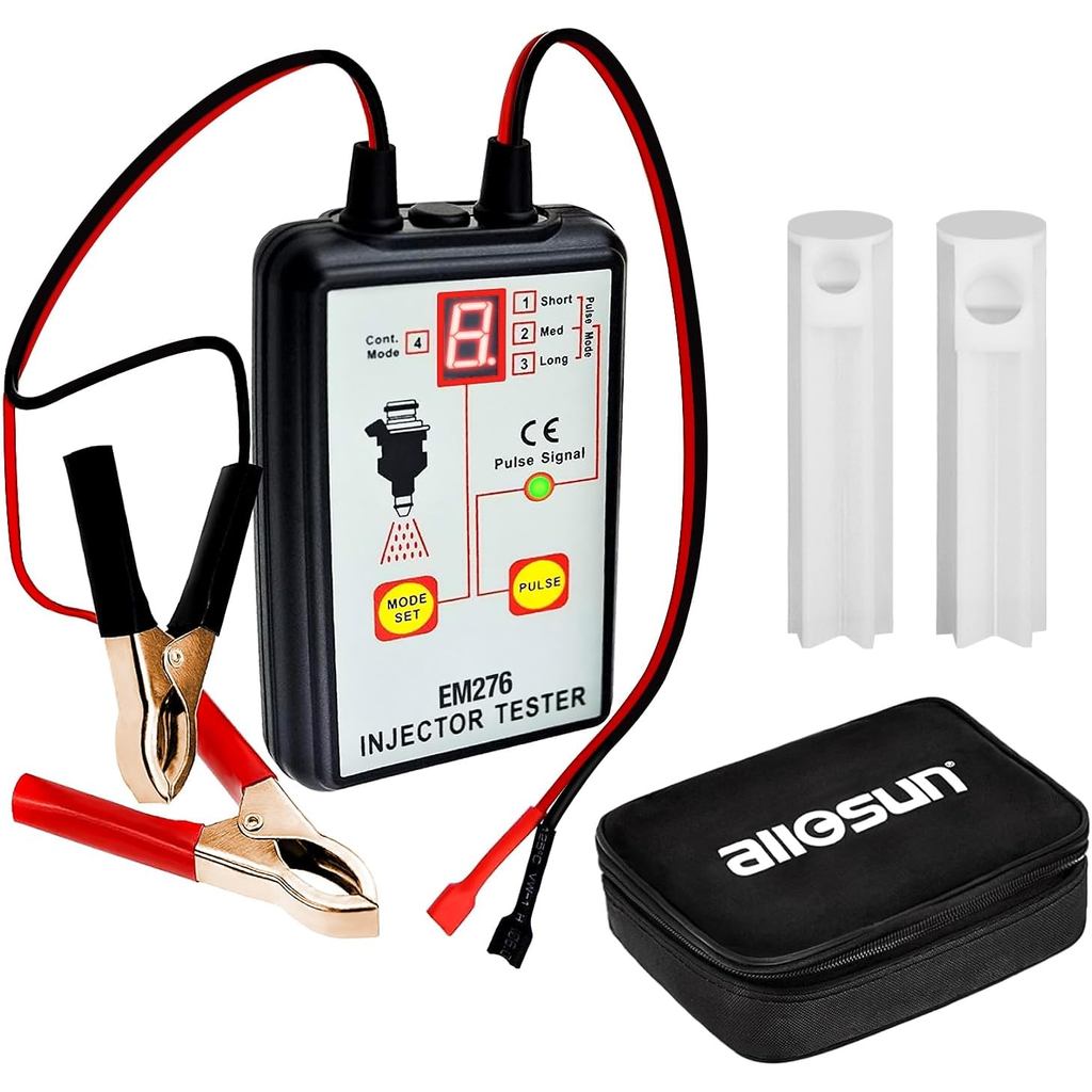 EM276SET Fuel Injector Tester & Adapter DIY Cleaning Tool Kit Set (Fuel Injector Tester + Adapter) F