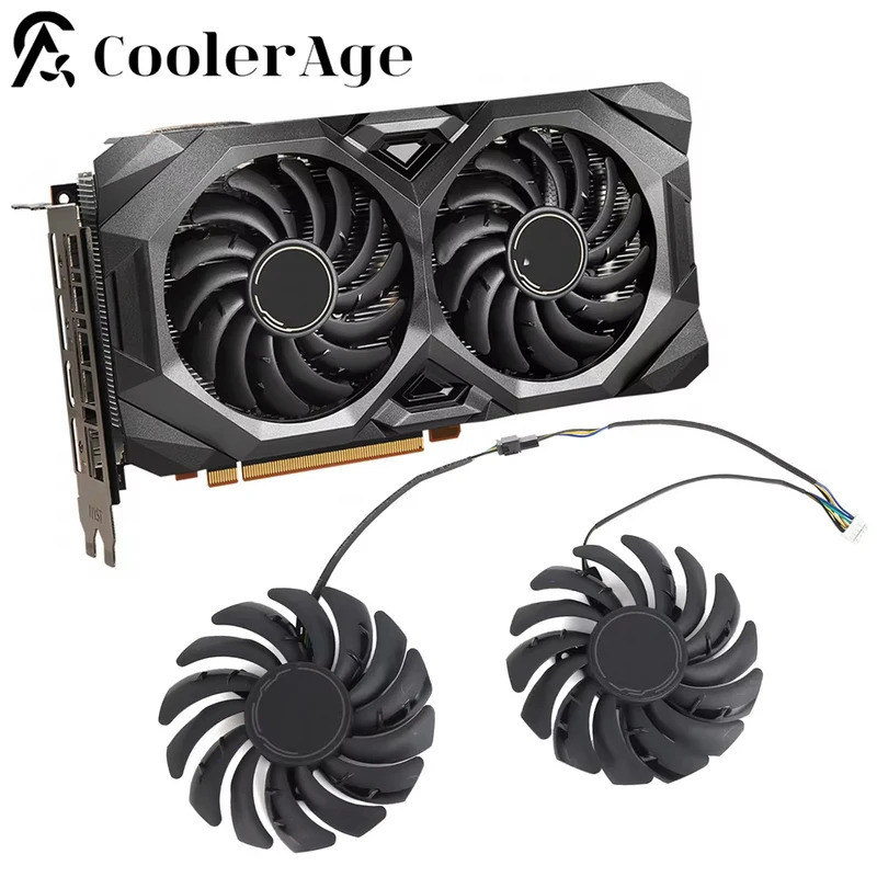 การ์ดพัดลม Cooler สําหรับ MSI RADEON RX 5600 XT 5700 5700 XT MECH 87 มม.PLD09210S12HH RX5600XT RX570