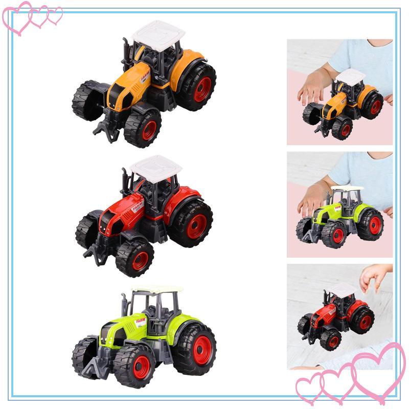 [meteor2] Kids Mini Tractor, รถชาวนาจําลอง, ของเล่นรถDiecast, ชุดของเล่นรถแทรกเตอร์ขนาดเล็กสําหรับเท