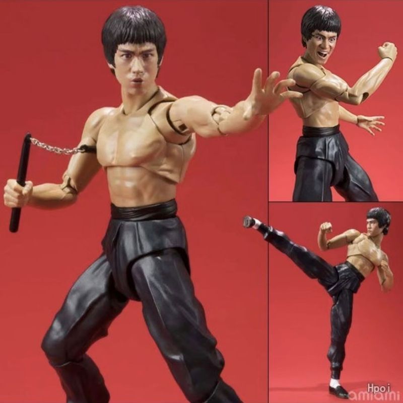 BRUCE LEE Legendary 50th Anniversary Edition อะนิเมะตัวละครรุ่น Action Figure BRUCE LEE ตุ๊กตาตกแต่ง