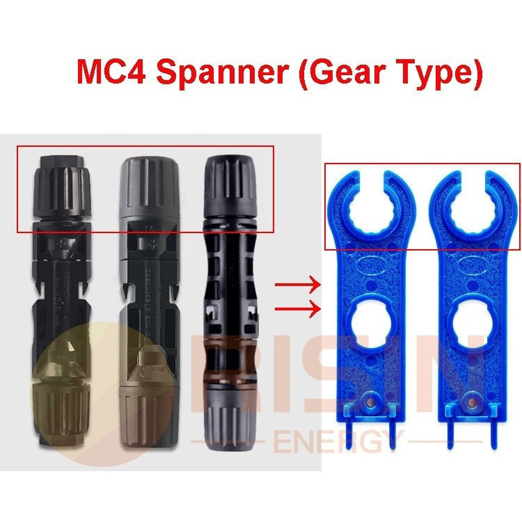 เครื่องมือเชื่อมต่อแผงโซลาร์เซลล์ 2 ชิ้นใช้งานได้สําหรับ MC4 Connectors Assembly และเครื่องมือถอดชิ้