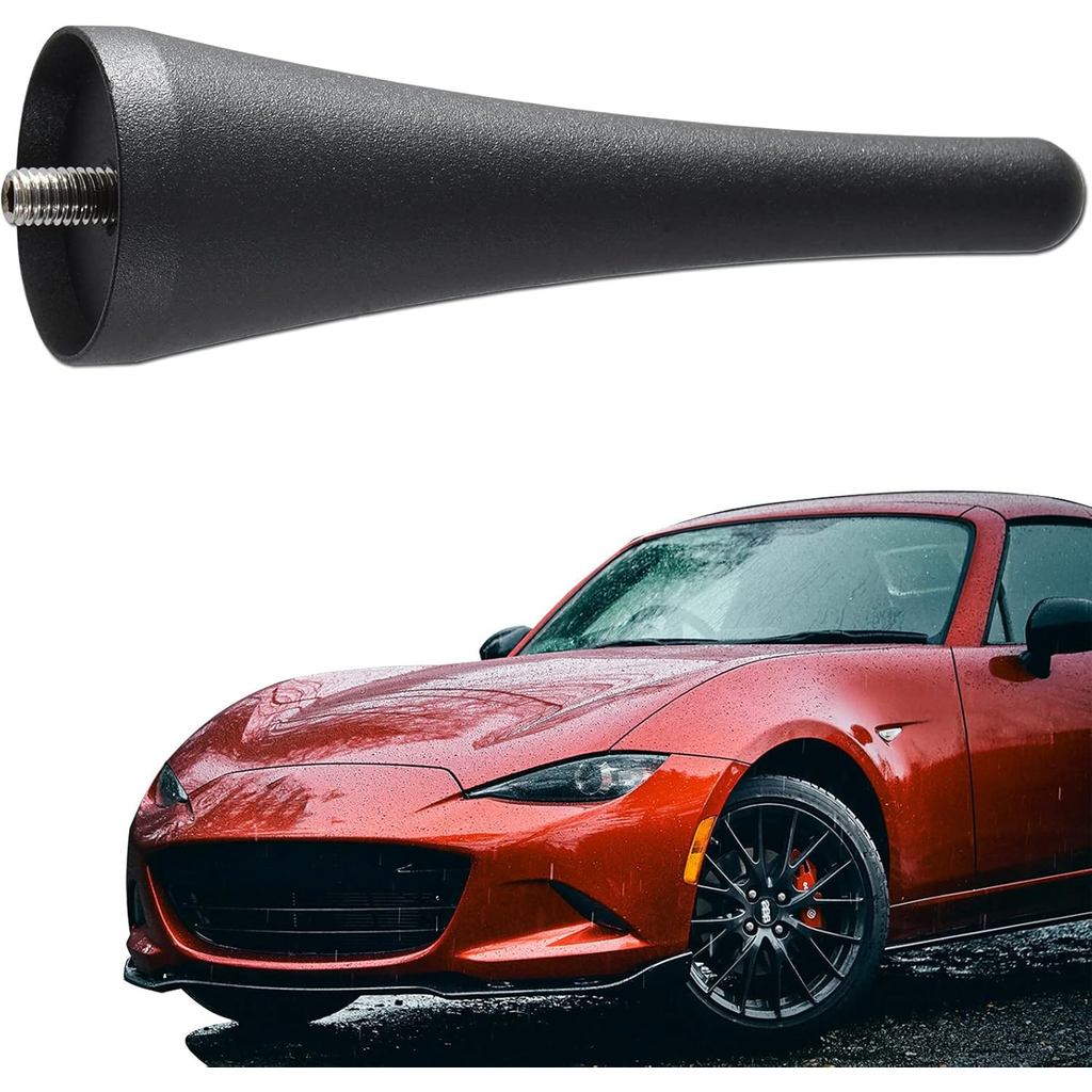 Anina 3.8 นิ้วเสาอากาศสําหรับ Mazda Miata 2006-2022 MX5-ND-NC-RF อลูมิเนียม Stubby วิทยุเสาอากาศ
