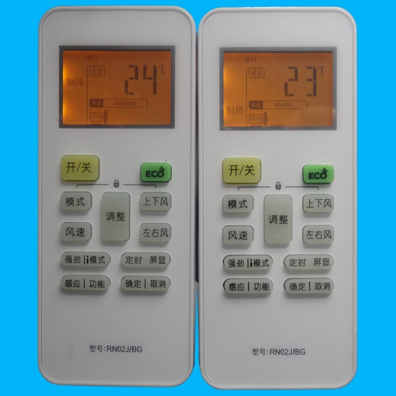 เหมาะสําหรับรีโมทคอนโทรลเครื่องปรับอากาศที่สวยงาม RN02J/BG รวม RN02M/BG RN02S/BG RN02HA พร้อม ECO