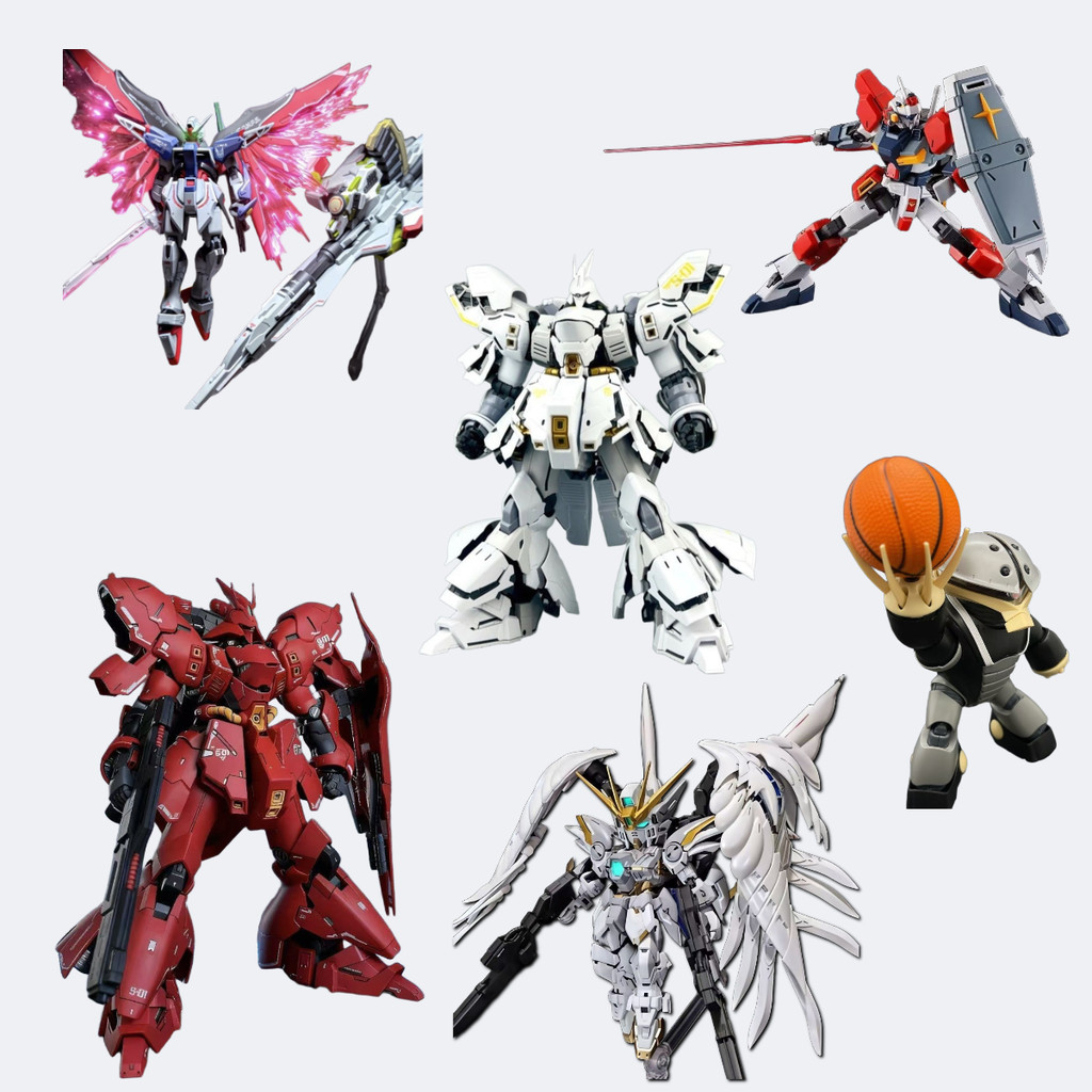 MGSD Assembly Model ตกแต่ง MGSD-Snow White MG-258-Destiny Warrior MG-258A-Zeus Kunba Rilai RG-White 