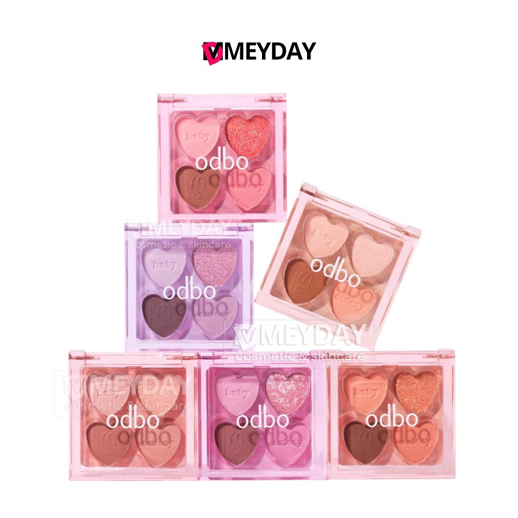 (OD2035) odbo  โอดีบีโอ พาเลทเบบี้คิ้วท์ซี่ แต่งตาให้ cute Baby Cutesy palette มีทั้งหมด 6 สี