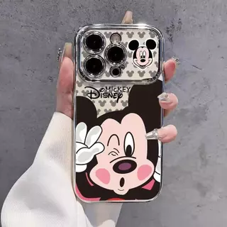 เคสโทรศัพท์ลายมิกกี้และมินนี่เม้าส์ เข้ากันได้กับ iPhone11/13/14/15Pro/16/17Pro/16ProMax, X/MAX/XR, 7/8Plus (ZT6DSC0277)