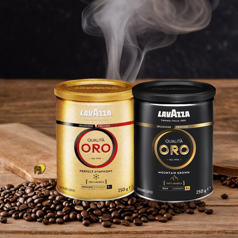 LAVAZZA Lavasa อิตาลีนําเข้าต้นฉบับ ORO ORO Gold Label แอลกอฮอล์ผงกาแฟสีดําทอง 250g