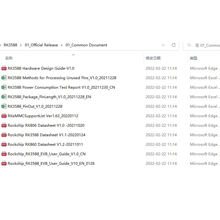 ข้อมูลอ้างอิงการออกแบบ Rk3588