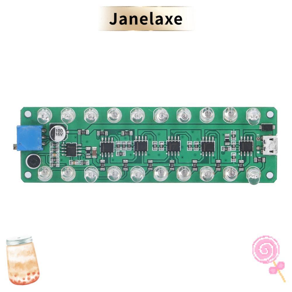 JANELAXE LED VU Meter, การเชื่อมต่อย้อนกลับป้องกัน Melody Light VU Meter, LED Indicates ควบคุมเสียงจ