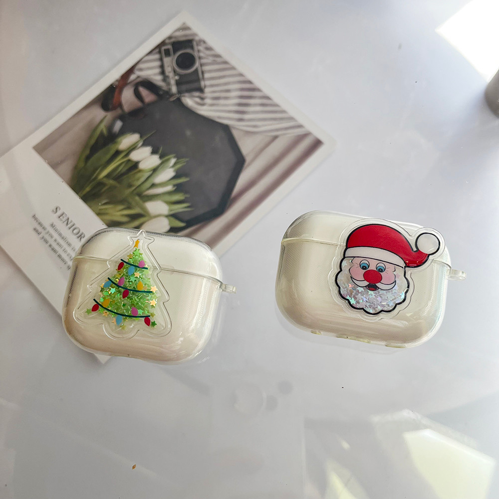 Glitter การ์ตูนคริสต์มาสหูฟังสําหรับ Lenovo LP2pro LP5 PRO LP23 LP3pro LP40pro LP19 LP12 LP80pro กรณ