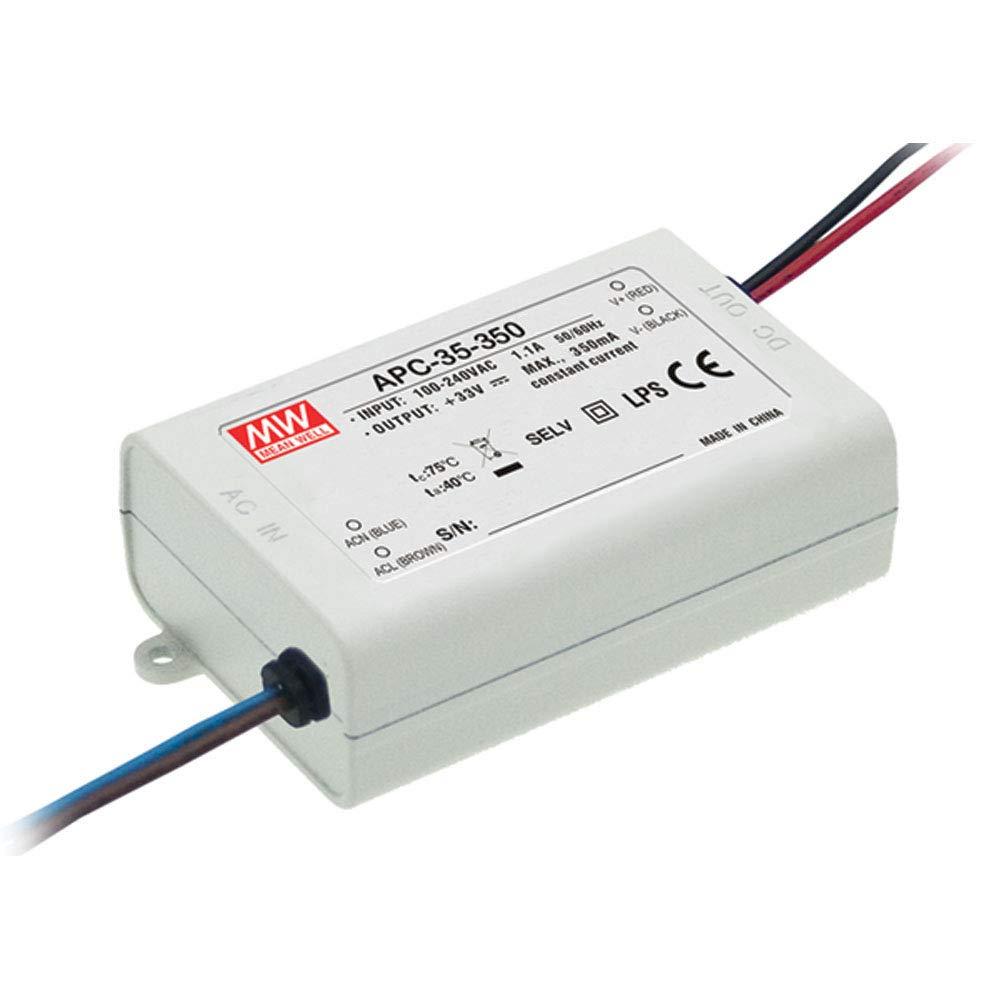MEAN WELL 350mA 28-100VDC 35 วัตต์โหมดกระแสไฟคงที่ Switching LED Driver Power Supply