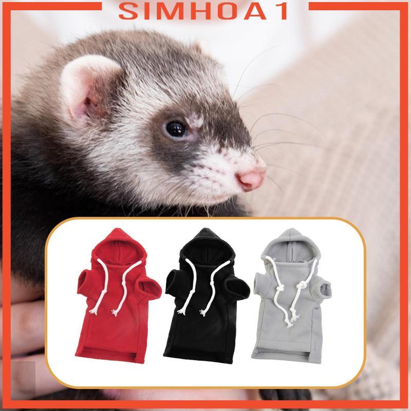 [Simhoa1] Ferret เสื้อผ้า Hoodie ฤดูหนาวล้างทําความสะอาดได้น่ารักอุปกรณ์เสริมสัตว์เล็กชุด Ferret เสื