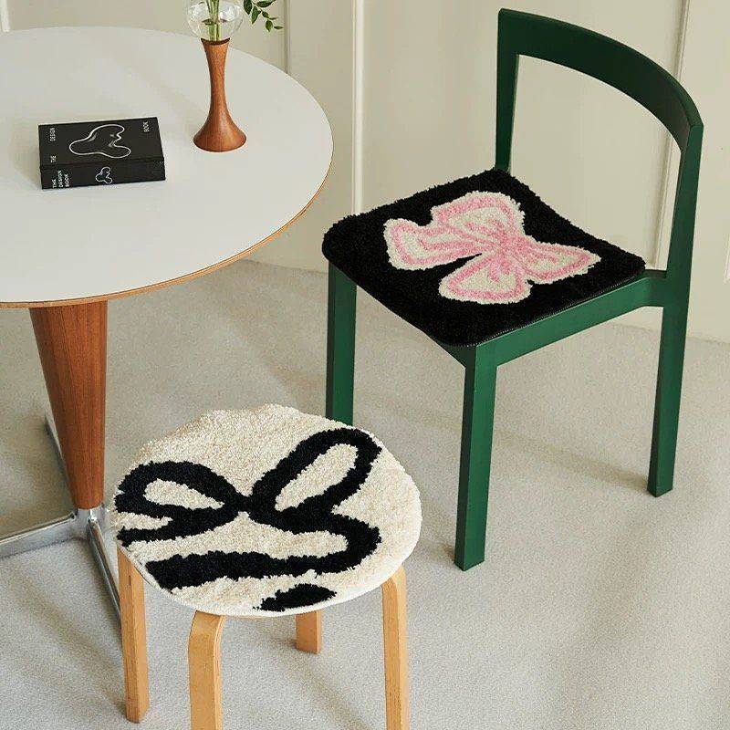 Flocking Non-Slip Tufted Chair Cushion Home Four Seasons Office Prevent Cold Long Sitting Cushion St