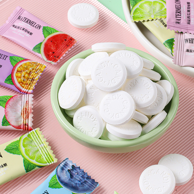 Kissing Sea Salt Mint Fresh Breath พกพาลูกอมรสผลไม้ขนมแต่งงานของว่างสบายๆโรงพยาบาล goldie2th20251203