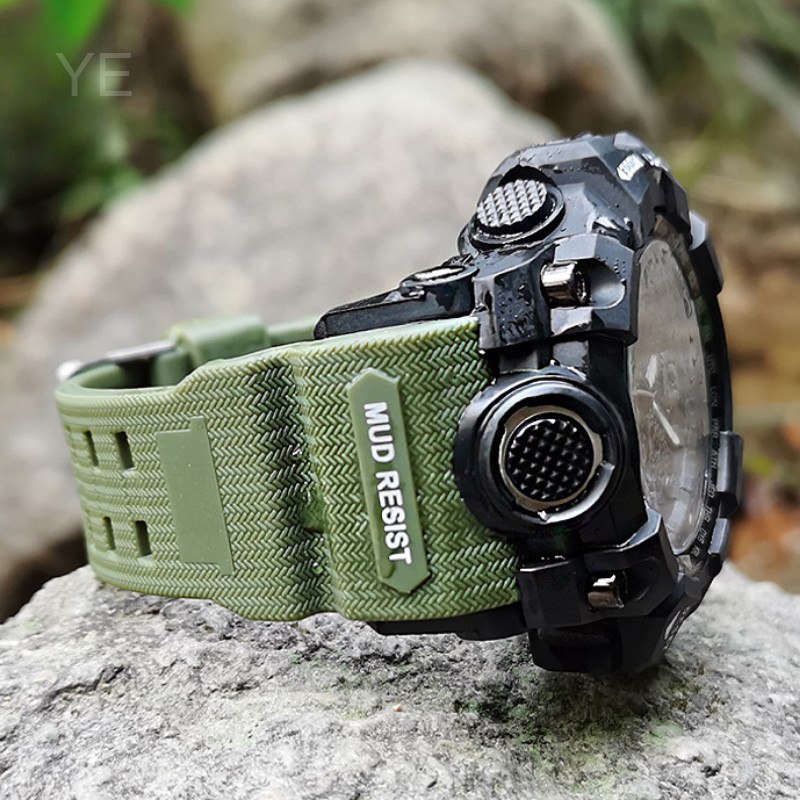 รุ่นแรกพิเศษ Mudmaster GWG-1000/GB Series สายนาฬิกาพร้อมอินเทอร์เฟซพิเศษดัดแปลงอุปกรณ์เสริมนาฬิกาซิลิโคนเรซินในสีดําและสีฟ้า