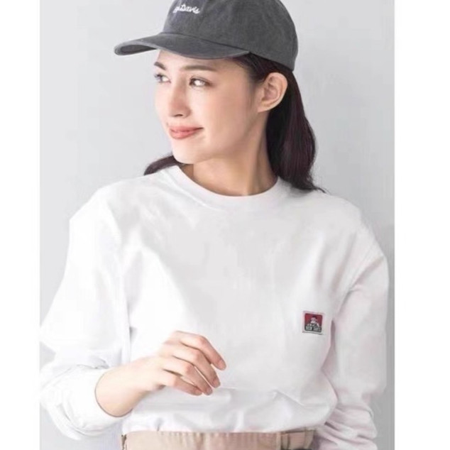 Ben Davis แขนยาว แบบหลวมสำหรับทุกเพศ เสื้อยืดอเนกประสงค์