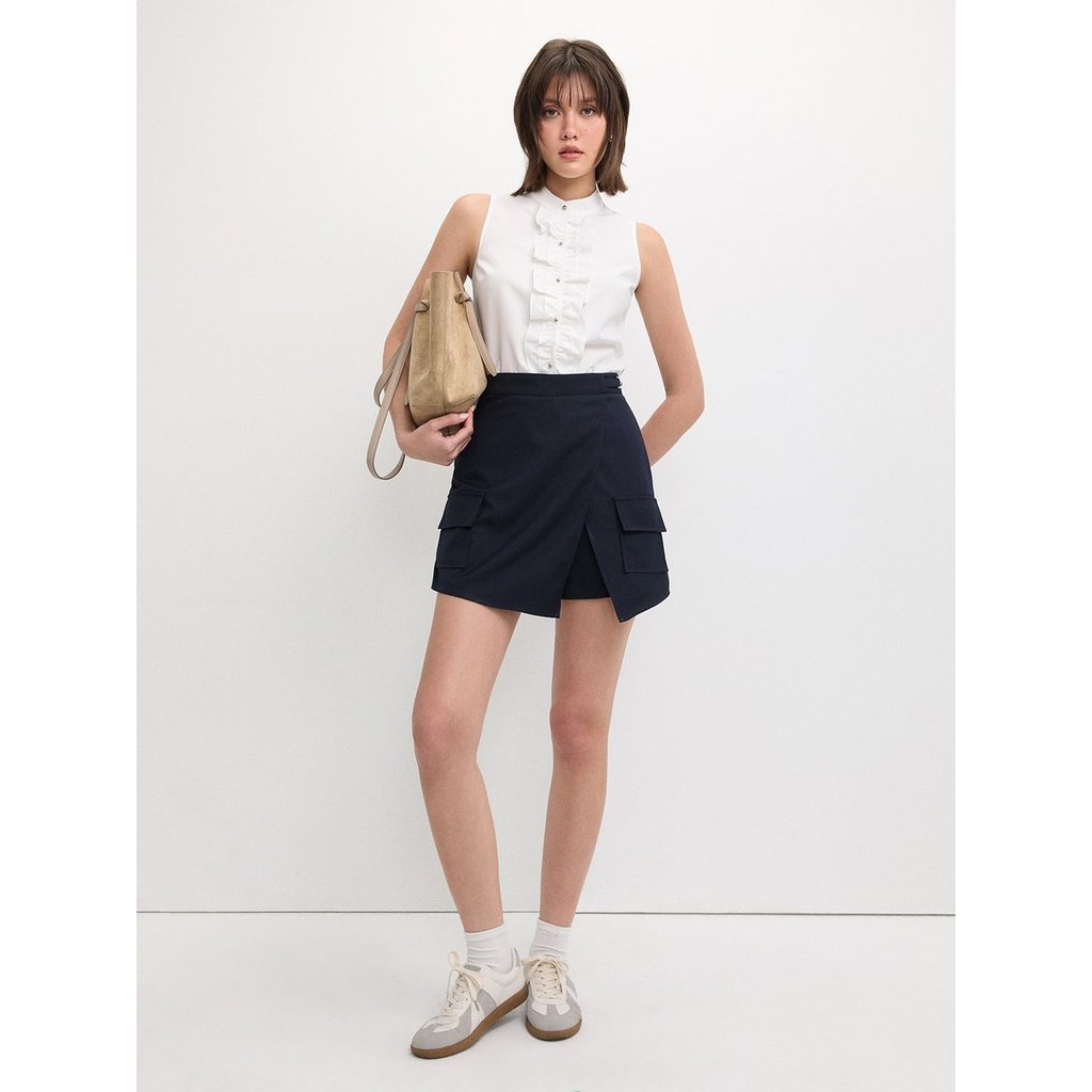 [Pomelo] กางเกงกระโปรงอสมมาตร / Asymmetric Skort