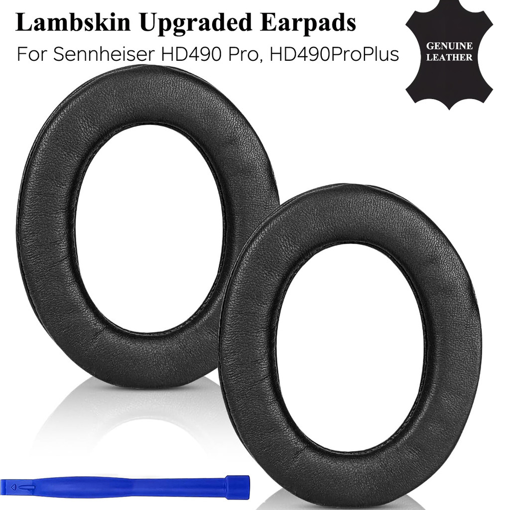 Lambskin Ear Pads อัพเกรดสําหรับ Sennheiser HD 490 PRO / HD 490 PRO Plus Openback Professional หูฟัง