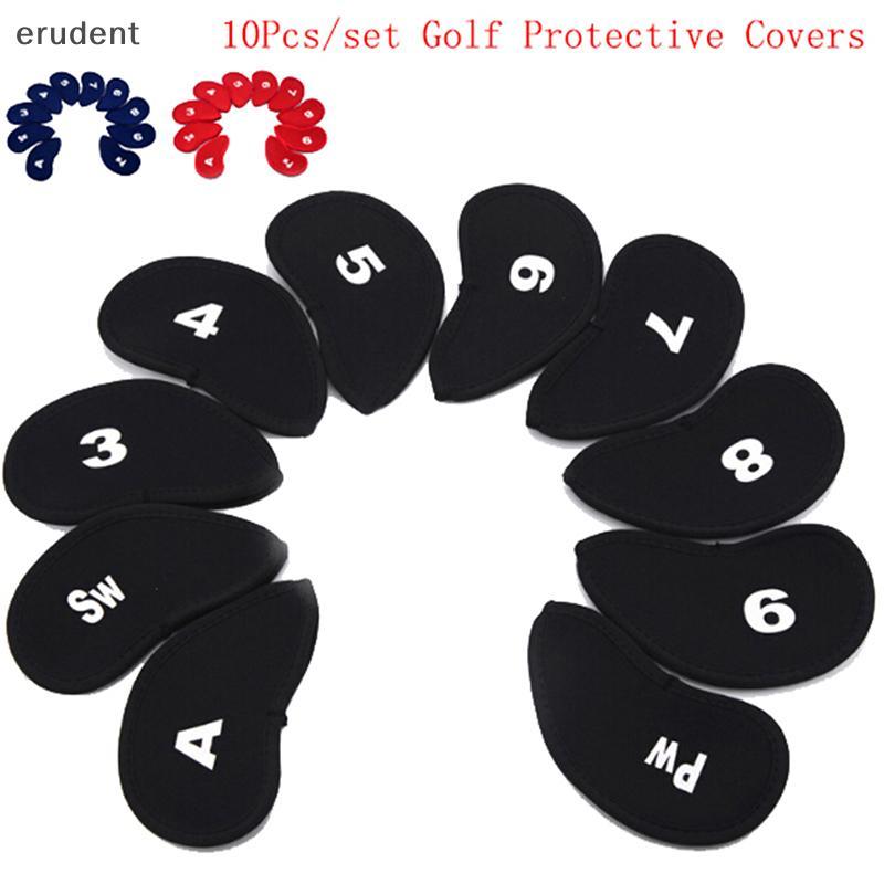 Erudent 10 ชิ้น Neoprene Golf Club Putter Cover Wedge Iron ป้องกัน Headcovers ชุด
ใหม่ ใหม่