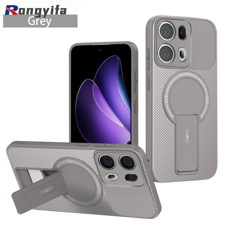หรูหราผู้ถือแม่เหล็กสําหรับXiaomi 14T Pro Poco X7 X6 M7 M6 F7 Ultra Pro C75 C71 C65 C61 5G 4G Soft Standชาร์จไร้สายเคสโทรศัพท์ธุรกิจกันกระแทกปกหลัง