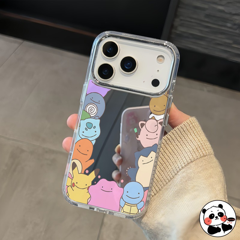 น่ารักPokémonกระจกเคสโทรศัพท์สําหรับVivo IQOO Z10 Z10X Z9 Z9X Z9s Turbo Pro Plus Lite Z7i Z7 Pro U5E