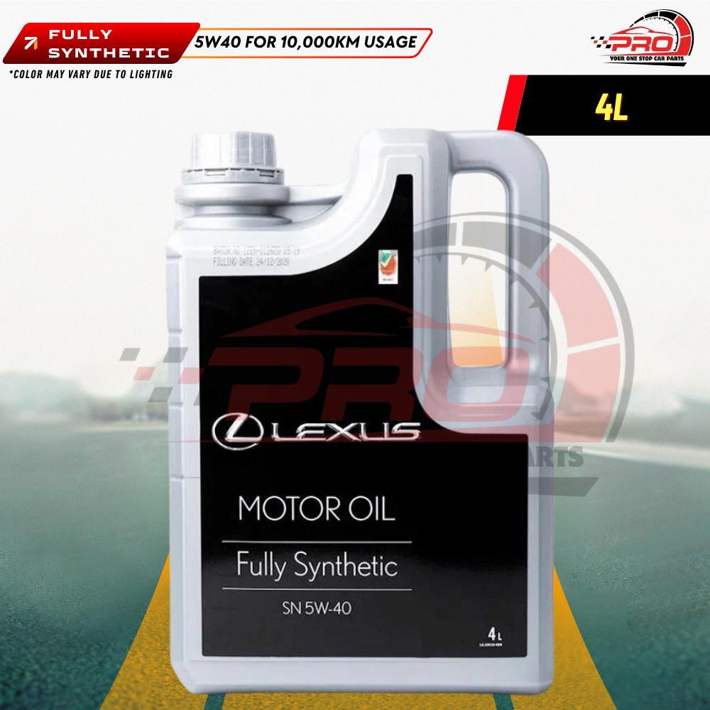 LEXUS FULLY SYNTHETIC 5W40 4L ENGINE OIL TOYOTA HONDA NISSAN PROTON MAZDA KIA HYUNDAI 5W-40 5W 40 SN