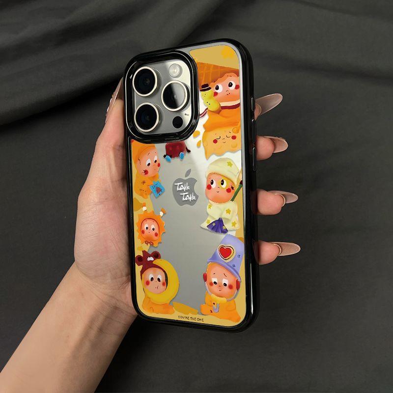 อะคริลิคคนร้ายดาวสองในหนึ่งเดียวสําหรับ iphone16/15/14promax เคสโทรศัพท์มือถือ 13/12 soft xr/x