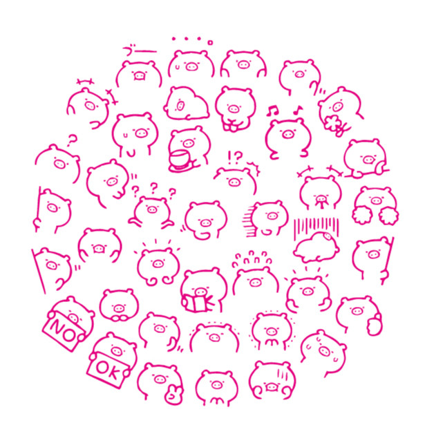 [40 รูปแบบ] 8 มม.มินิซีลลูกหมูซีลเด็กนาฬิกาการ์ดการ์ตูนน่ารักแสตมป์หมูสุดน่ารักคู่มือมาร์คแสตมป์แสง